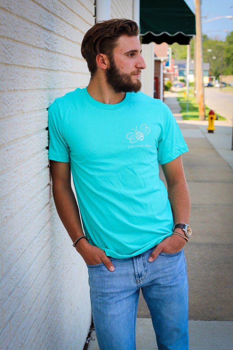 BloomClothingCo's tweet photo. One of our most vibrant colors, Teal, comes in small to 2xl and is only $15.00 or 3 tees in any color for $40.00 using code “TRIO” only at https://t.co/x62zr79W0E #Teal #Bloom #AllHivesMatter #Cleveland #SaveTheBees #SmallBusiness #BeeApparel https://t.co/wrCcAaIVeK