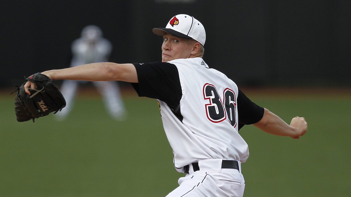 Day 41 of the #Cards2018Countdown...

41: Career starts on the mound by 2012 All-American RHP Justin Amlung. A Louisville native, Amlung (2010-12) was a 12th round pick by the Chicago Cubs in 2012 after leading the Cardinals with a 9-4 record, 2.31 ERA &amp;105 strikeouts. #L1C4