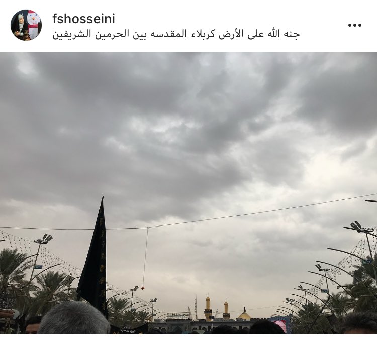 FsHossseini's tweet photo. .
میان این همه تشویش و بی‌قراری شهر
«حسین» امن‌ترین تکیه‌گاه نوکرهاست
پ ن:
آقا جان عجیب دلتنگم‌ ... لبیک یا حسین (ع)
عکس در #اربعین ۹۶
#حال_نوکرتان_روبراه_نیست #شب_جمعه #شب_زیارتی_ارباب #شب_جمعه_است_هوایت_نکنم_میمیرم https://t.co/SNqFMBK3wX