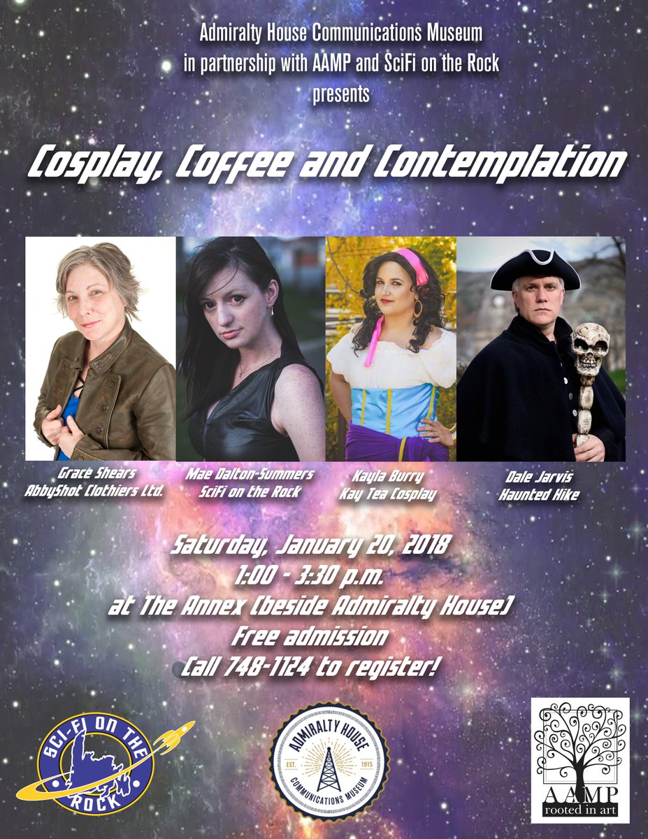 Our first event of 2018 is happening soon! Come and join us for Cosplay, Coffee and Contemplation!!