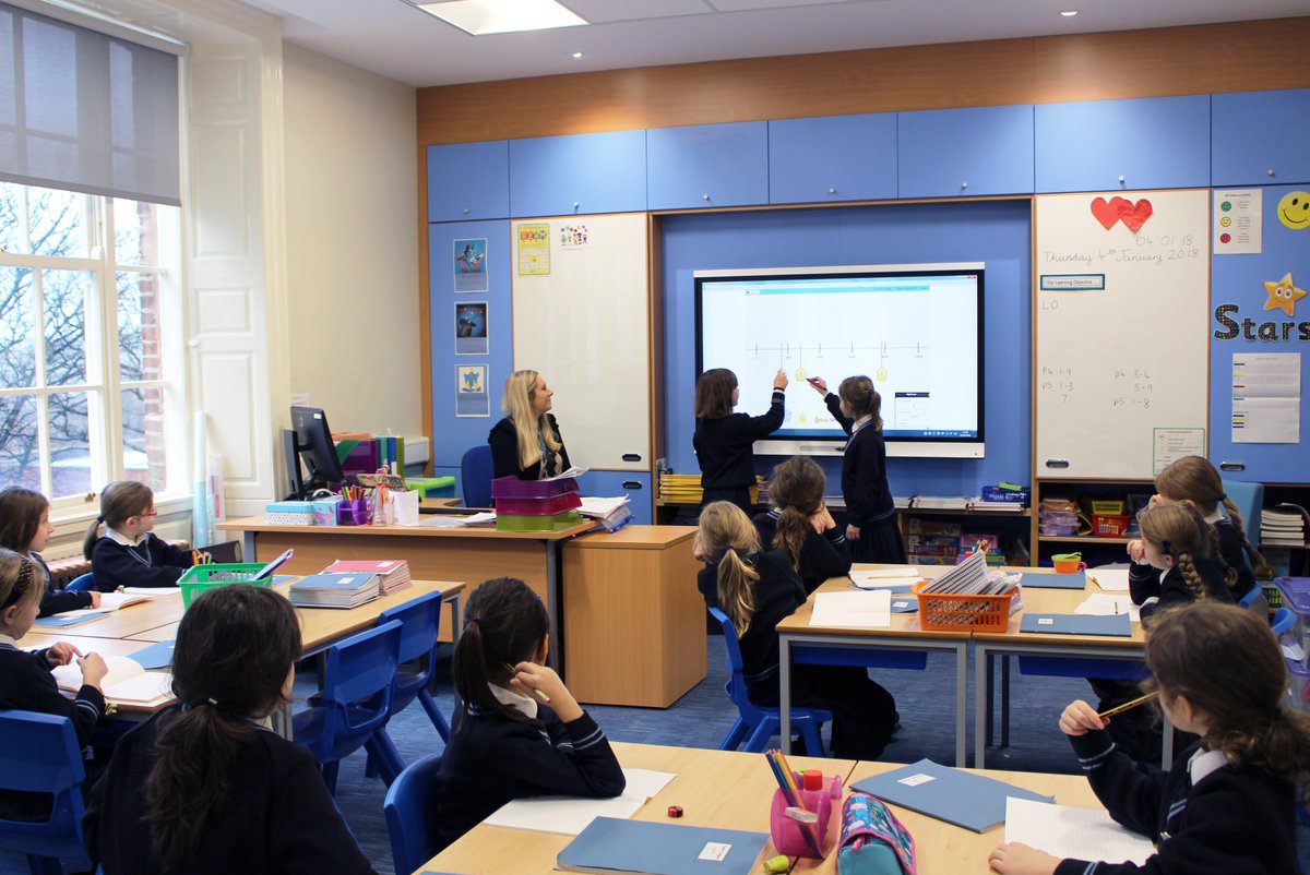 WGHSYorkshire's tweet photo. The new look St. John's House has the real 'wow' factor! Girls SO excited to see their new classrooms and facilities - the perfect learning environment for girls! All the months of renovation hard work have paid off #modern #bright #bestforlearning #girlseducation https://t.co/1hqErV2eQY