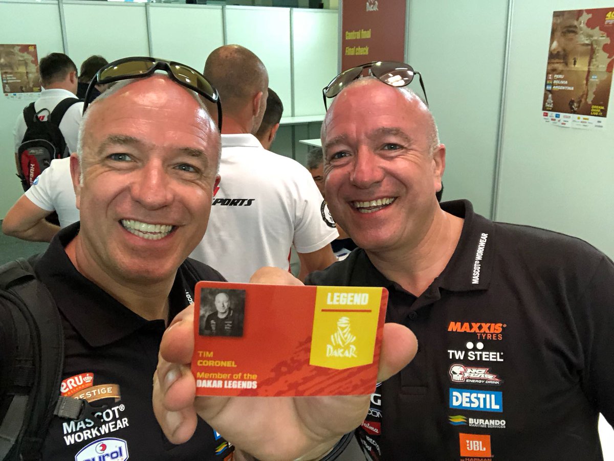 Coooool 😱 😁 I'm a new member of the #DakarRally Legends! PROUD 👊🏻 #Dakar2018 I participated in the <a href="/dakar/">DAKAR RALLY</a> 10 times already, so they call me a legend now 😜