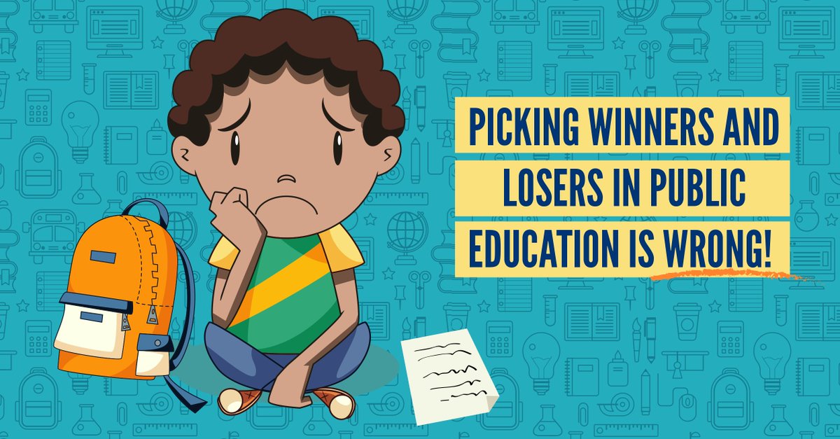 Picking winners and losers in public education is wrong. RT if you agree!