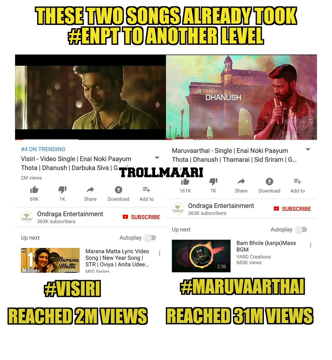 TrollMaarioffl's tweet photo. These two songs rule our playlist 💚😘 #maruvaarthai pesathe💙 #visiri💟  @dhanushkraja  in classic look ✌ @dhanush_chow3 @Nareshsoo @dhanushfans24x7 @ActorDhanushFc https://t.co/CIQTWCZkHf