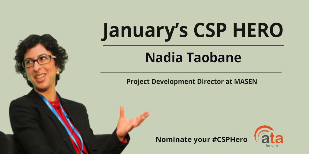 AtaInsights's tweet photo. Here at ATA Insights we are happy to share with you the first #CSPHero of 2018, Nadia Taobane of @MasenOfficiel! Thank you, Nadia for your dedication!
Want to nominate a #CSPHero? Go https://t.co/8Vm92V7k7a and tell us why he/she should be February's #CSPHero. https://t.co/rglYrRMeAR