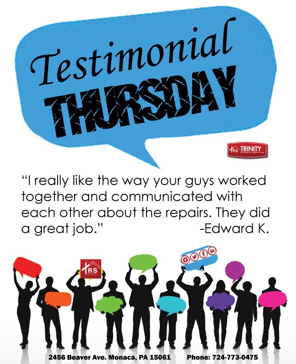 trinityres1's tweet photo. Thank you to our wonderful clients! We thank you for sharing your experiences! #trinityres #thankful https://t.co/sK2OUyMiOB
