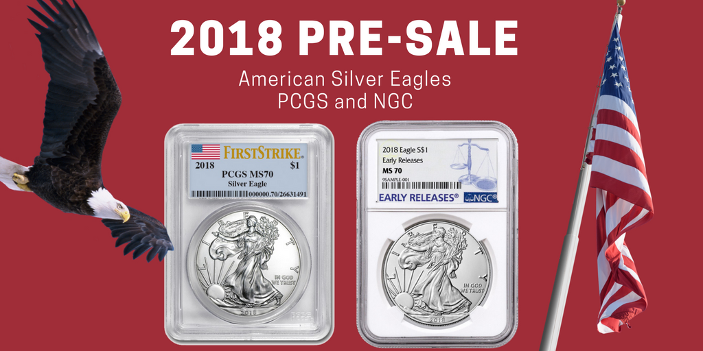 asggold's tweet photo. Pre-sale of 2018 #AmericanSilverEagles is on! Add the 2018 Eagle to your series or start your collection this year! A well-loved classic, ASE's are a perfect addition to any stack. 🇺🇸 🦅

https://t.co/PodKd2Y3jV

#silverbullion #coincollecting #preciousmetals https://t.co/Bdgyb8GpIu