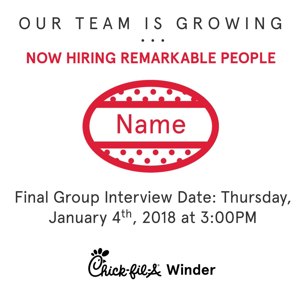 Join our team -&gt; gain a family. Final Group Interview is today @ 3PM!