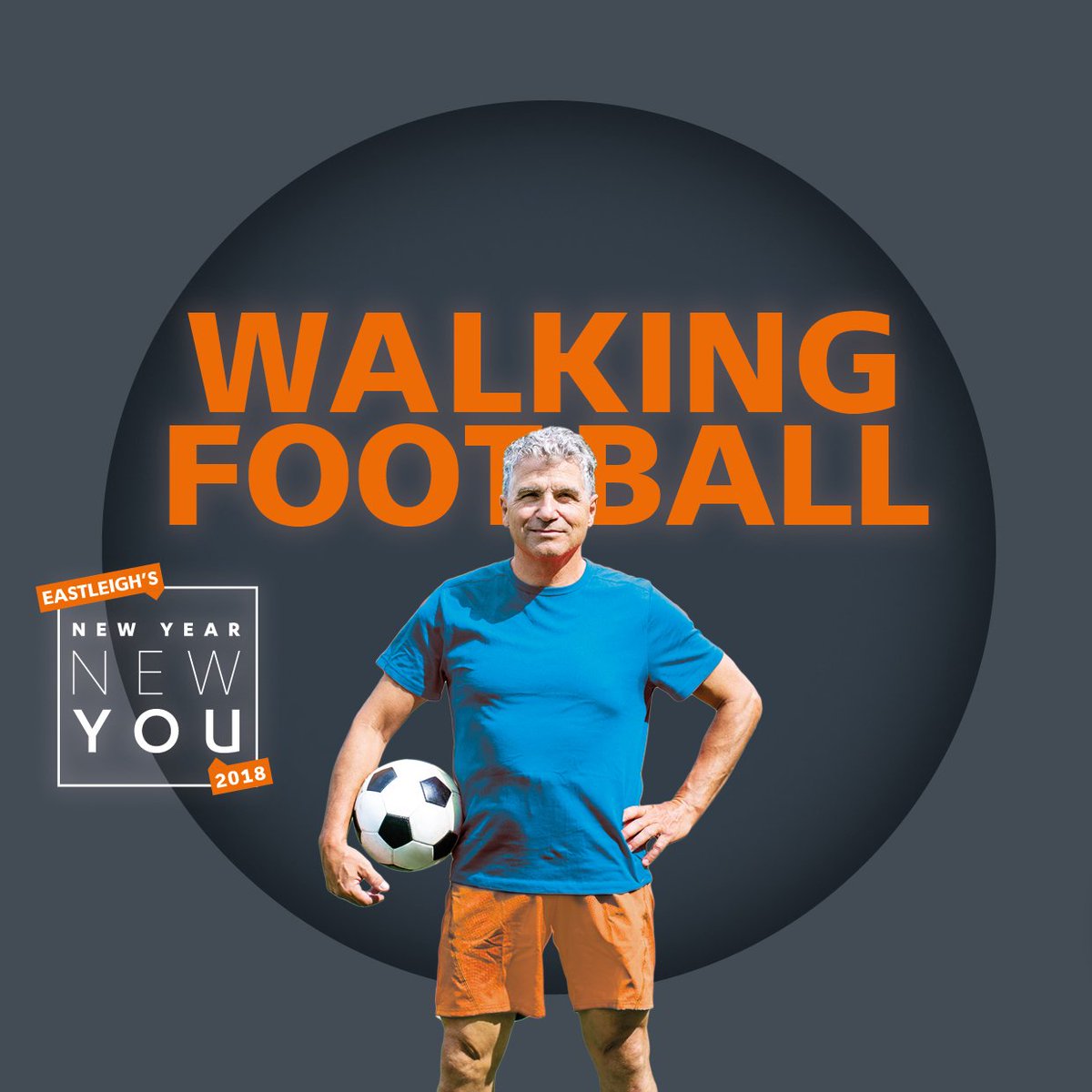 SportHealthEBC's tweet photo. Walking Football is coming to @PL_Eastleigh from 12 January - 6 week beginner course or pay as you go. Email sportworks@eastleigh.gov.uk for details #WalkingFootball #Eastleigh #NewYearNewYou https://t.co/XXHWw9SHSN
