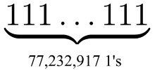 CompSciFact's tweet image. There's a new record for the largest known prime. Written in binary, it is a string of 77,232,917 ones.
johndcook.com/blog/2018/01/0…