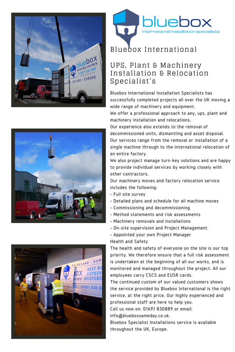 Blueboxsameday's tweet photo. #Shropshire #Oswestry #delivery #courier #sameday #Telford #Shrewsbury #UK #Wrexham #Whitchurch #UPS #installationspecialists #relocationservice #cscscards #eusrcards #ADR #Logistics #Innolift #delivery #chilledservices #refrigeration #refrigerateddelivery #chester #ludlow https://t.co/hz1nuWn8Mi