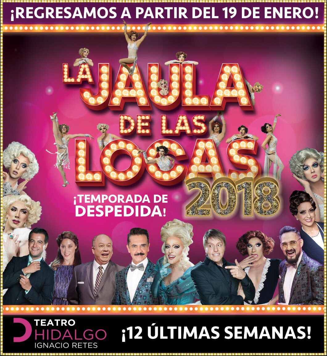 Esto me emociona mucho!
Mañana comienza la preventa y abrimos taquilla en el Teatro Hidalgo!
Atentos a las redes que todo este fin los boletos costarán menos 😉🎭🙌🏻
#LaJaulaseva
12 últimas semanas a partir del 19 de enero.