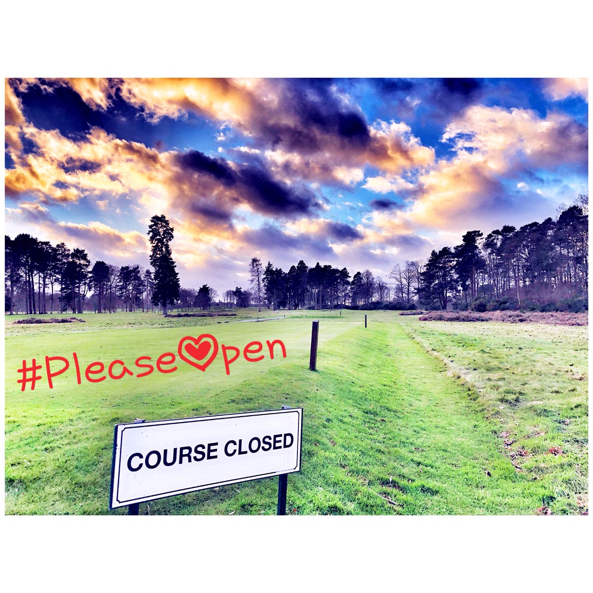 georgeporter4's tweet photo. Fingers crossed!🤞#TheHants #PleaseOpen #MotherNatureBeKind  #WinterGolf 🤞 https://t.co/tHFiZDCbAj