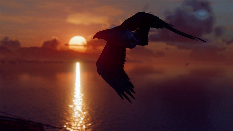Ubisoft's tweet photo. <3 Senu 🦅
Check out the winners of this week's @AssassinsCreed Photo Mode &amp; join next week's contest here >> https://t.co/X79DDguP4o || https://t.co/7PtlEo20ru