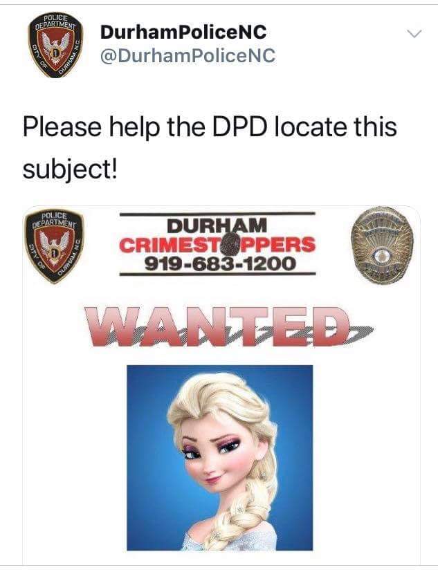 SPLAT911's tweet photo. BOLO FOR BELOW SUBJECT. LOL USE CAUTION.  ARMED WITH COLD HEART https://t.co/Yl3OXk8RTl