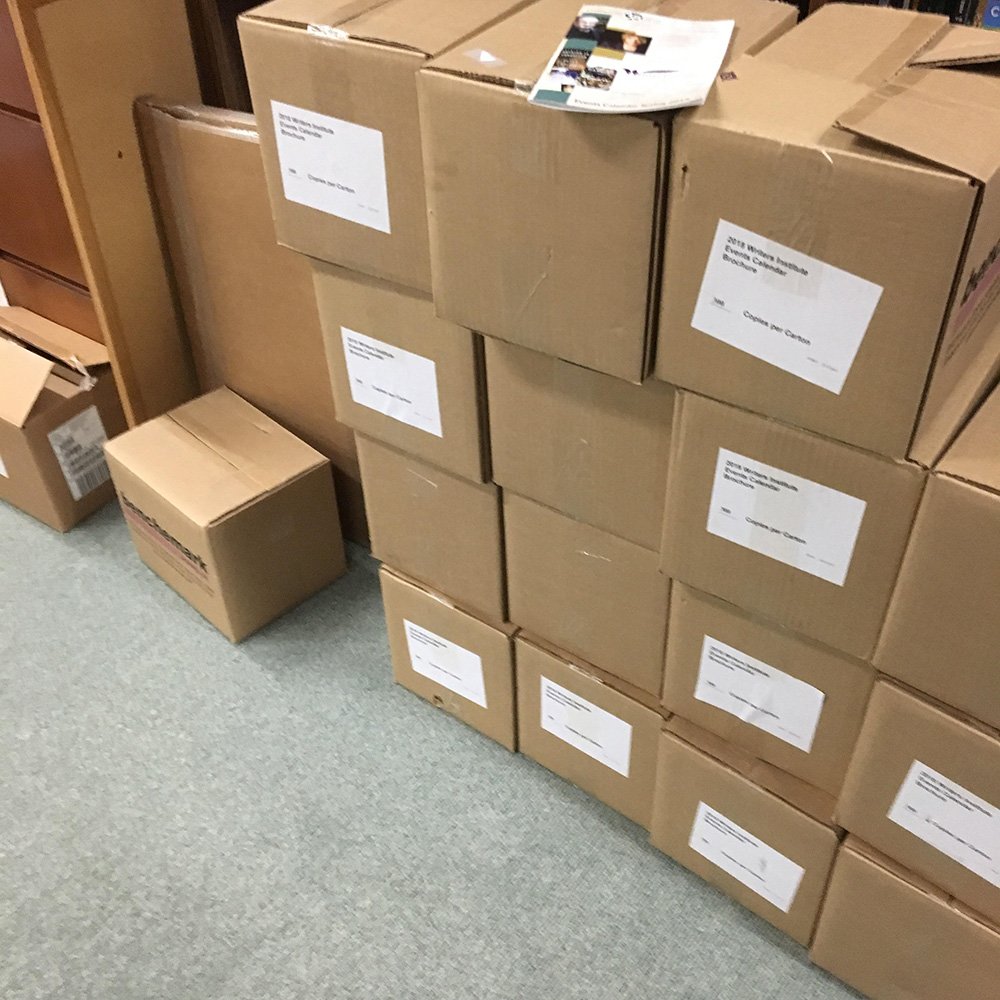 nyswi's tweet photo. Oh my! Our Spring 2018 events calendars just arrived. Who is that on the cover?
Complete schedule will be released Monday morning.  @ualbany https://t.co/2QinjqdOzj