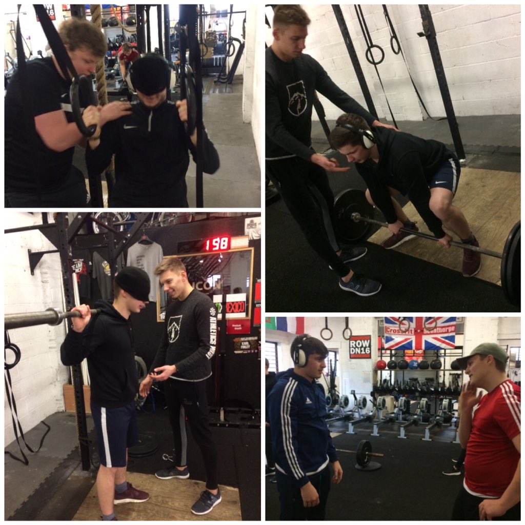 tim_hotchin's tweet photo. @SportUniformedS PT's developing their verbal, visual &amp; tactile coaching today. 

Adapting delivery techniques without the use of speech, demonstration and touch really sharpens your coaching and communication tools.

Develop your Personal Training Career @NorthLindsey College. https://t.co/w6BWvBKa6p