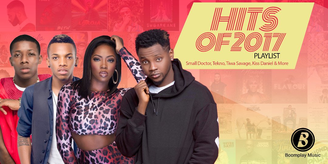 BoomplayNigeria's tweet photo. #Yawa, #MaLo, #Yeba & more! Throwing it back to 2017 with all the biggest jamz of the past year! Press play now โถ https://t.co/DvkHMfuWaQ #BoomRewind https://t.co/dyCbL5Ro9y