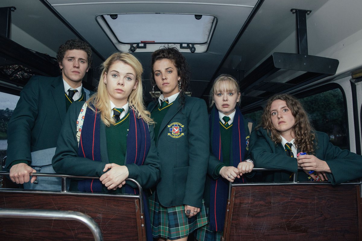 UnitedAgents's tweet photo. .@Channel4's brand new comedy #DerryGirls begins tonight, created and written by @LisaMMcGee, Directed by @carsonlennox, edited by @jbrcutler and stars @ClaireARafferty &amp; @MichaelShea_1. https://t.co/z664hzTNas