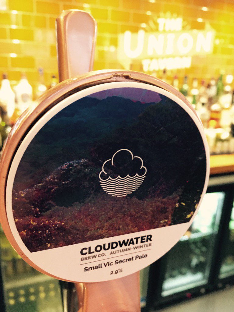 union_tavern's tweet photo. It's on! @cloudwaterbrew SMALL VIC SECRET PALE #beergenius #Tryanuary #bestpub https://t.co/OweHHtAT3t