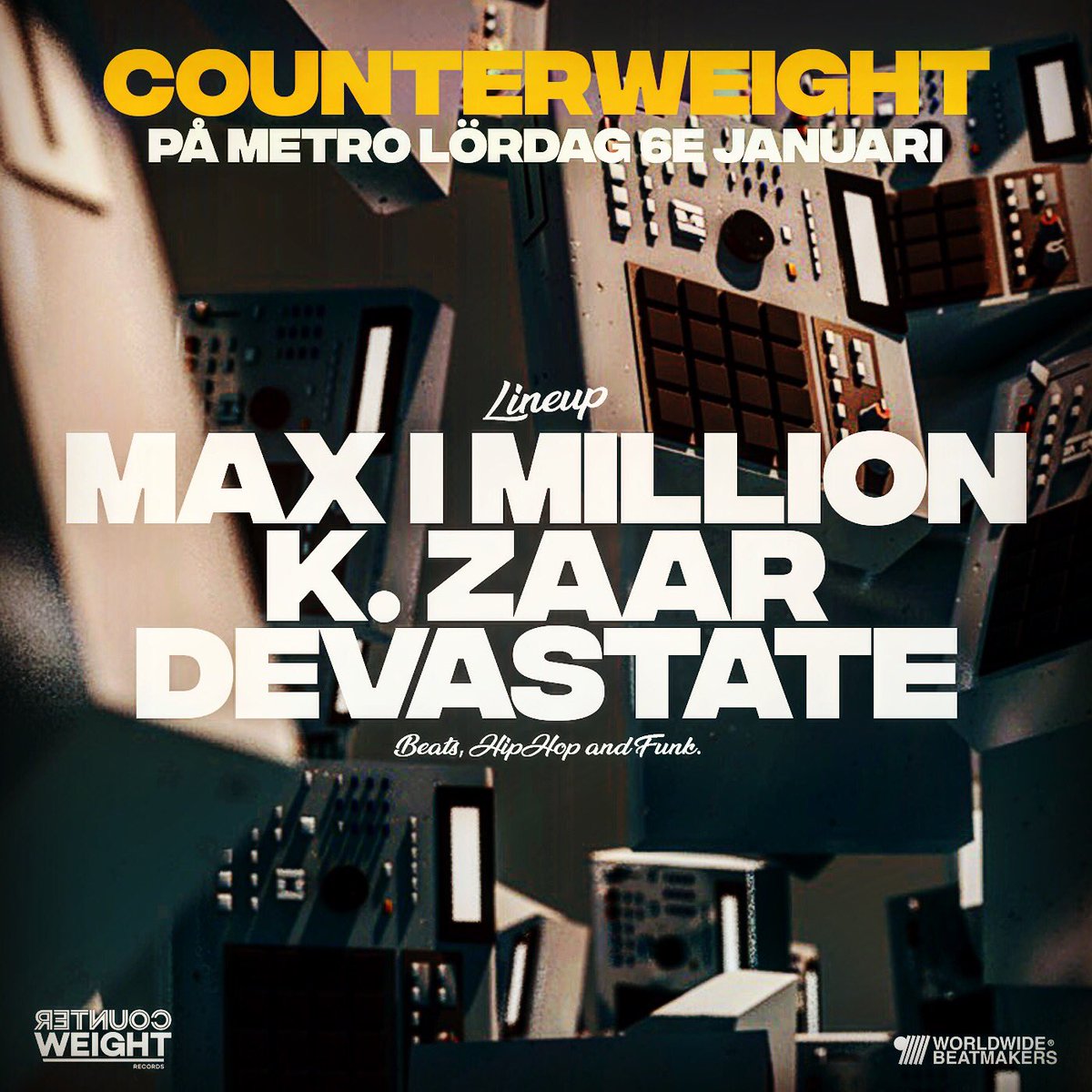 På lördag kör jag K. Zaars och <a href="/_max_i_million_/">Max I Million</a> på Metro i Malmö. #trevligheter @ninetofivegroup