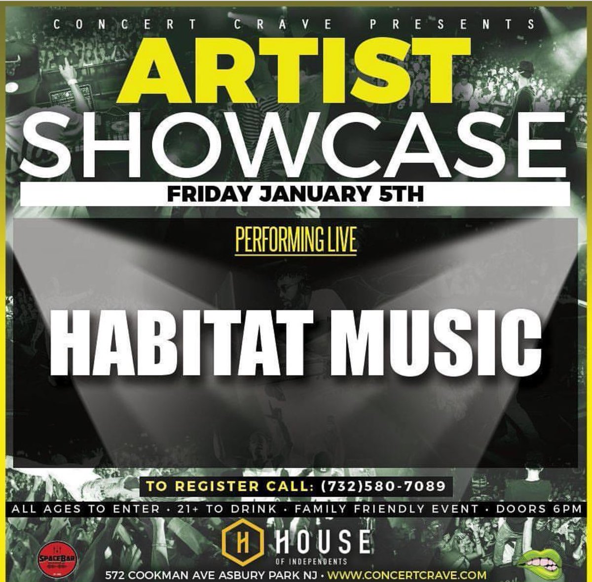 RepHabitat's tweet photo. #HabitatMusic 🤘 will be performing 🎤 LIVE tomorrow JANUARY 5TH 2018 @ The Concert Crave Artist Showcase in Asbury Park, New Jersey‼️ COME OUT & SHOW OUT WITH US 💯🎶 #HM4L #609Live #LongLiveSavyG https://t.co/tQjIzHbH2o