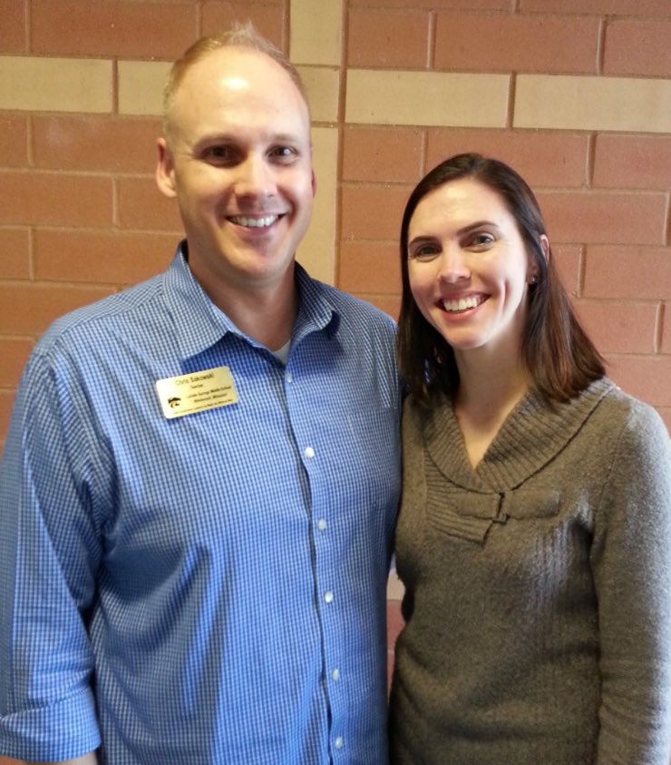 LaSalleMS's tweet photo. So proud of our National Board Certified teachers, Mr. Chris Sakowski and Mrs. Taryn Fennessey! Congratulations—your hard work paid off! #LSMSproud https://t.co/1FUbJ6061P