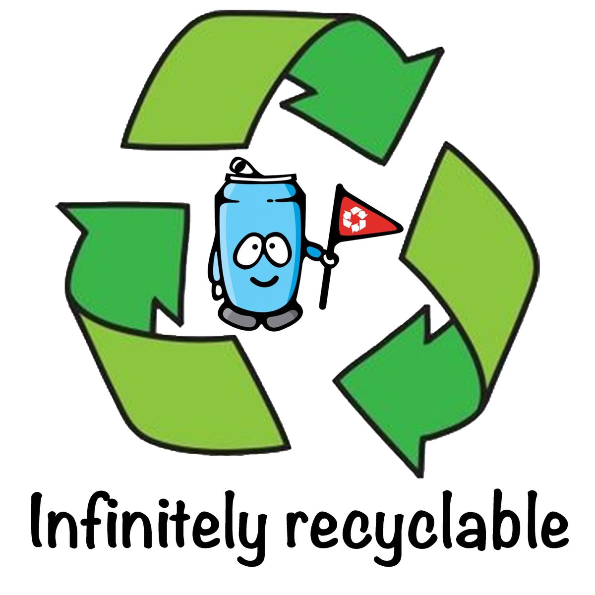 ALtheCan's tweet photo. It's #NationalTriviaDay and I've got a #trivia question for you! How many times can you recycle an aluminum can? INFINITY! https://t.co/pG7EV0UkZT