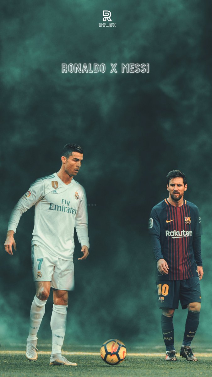 RM7_GFX's tweet photo. Legends 
@Cristiano &amp; @TeamMessi https://t.co/06yz3Xu20c