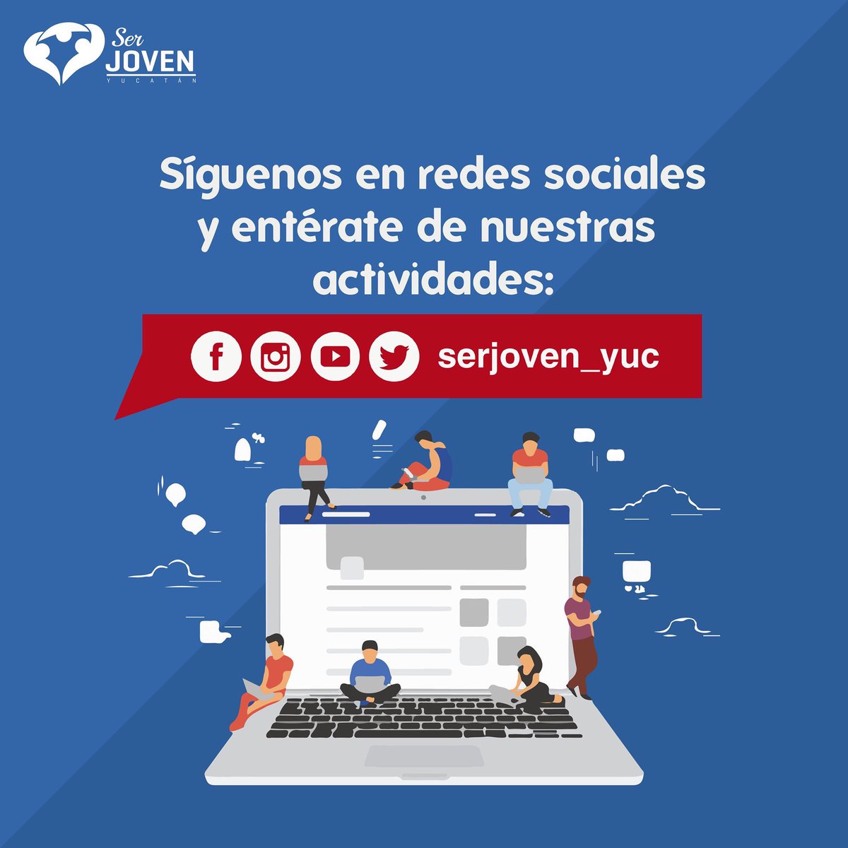serjoven_yuc's tweet photo. ¿Ya nos sigues en todas nuestras redes? 📲📲

¡Entérate de todo lo que tenemos preparado para ti! 📣
#SerJovenYuc https://t.co/DZj5bm7tIr