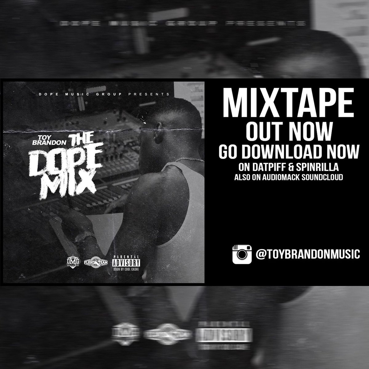 ToyBrandonMusic's tweet photo. #TBT Last Year I Release #TheDopeMix ft. Songs with @Supah504 &amp; @Cuddi504 

https://t.co/iot33PDVSo https://t.co/xadekFWjoi