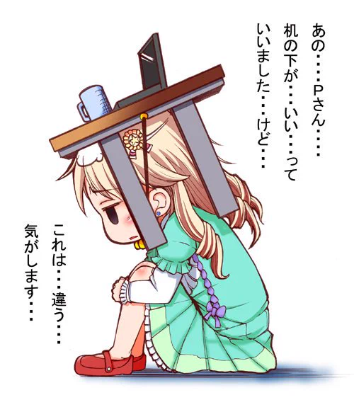 常時机の下帽子

#森久保乃々 