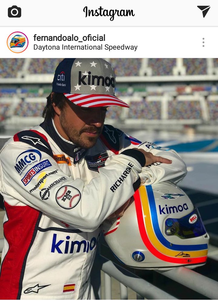 Anyone know who Fernando Alonso's personal sponsor is? 🤔 #Daytona24 #F1