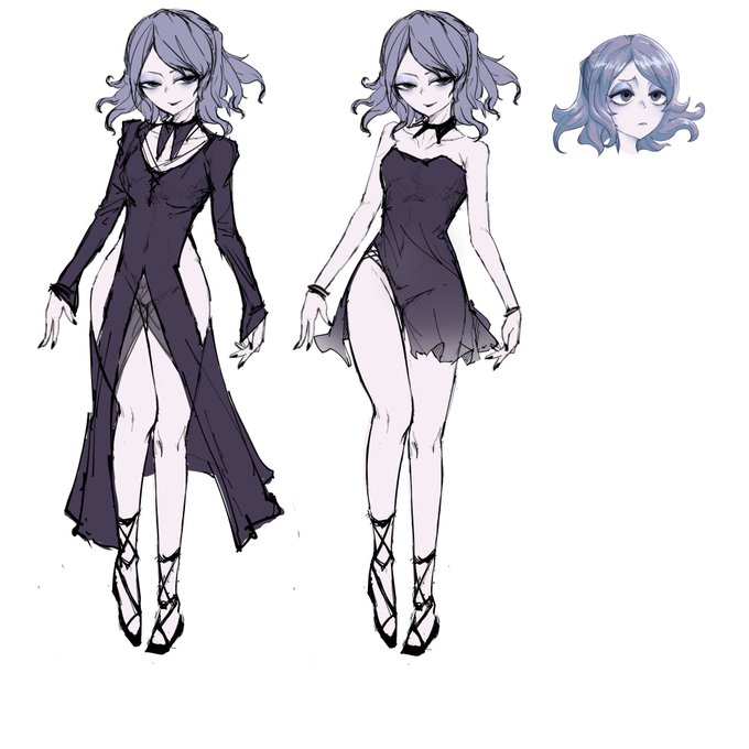 衣装AとかBとかデザイン模索してたら年跨いだ 