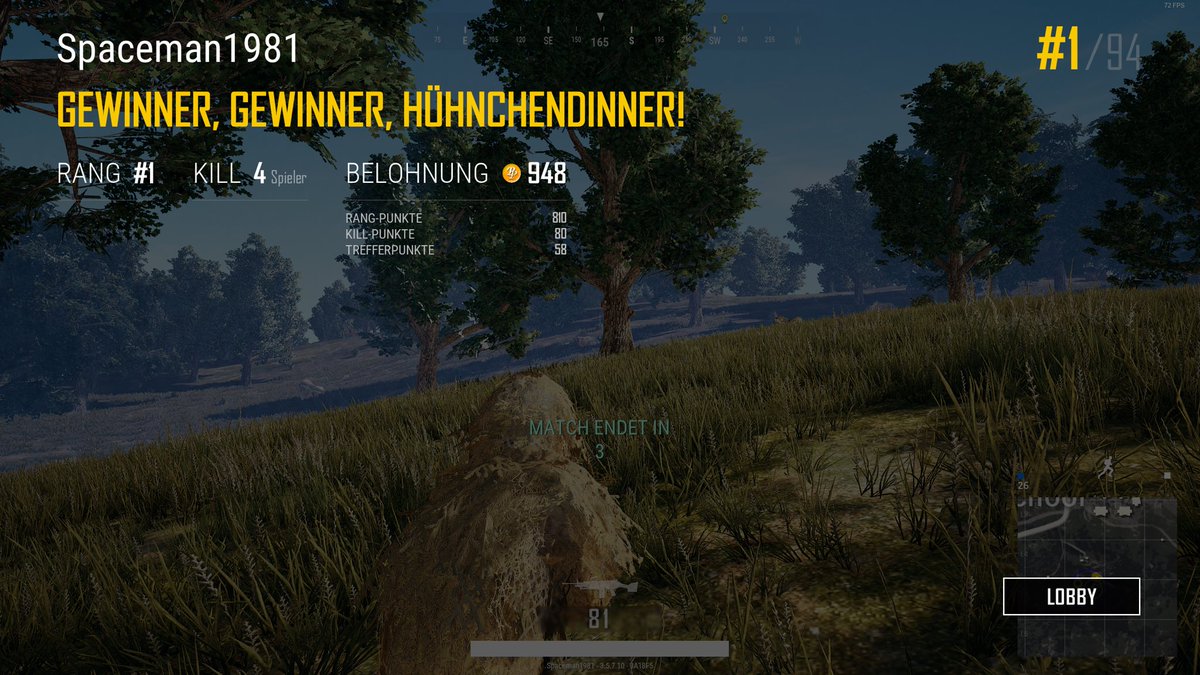 Spaceman1981de's tweet photo. Yippie Yah Yei, Schweinebacke! #PUBG https://t.co/vZ3mI0xY8Z