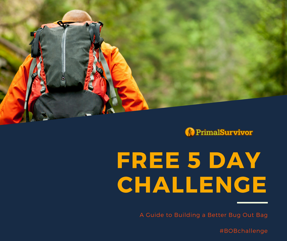 PrimalSurvivors's tweet photo. Join us for our FREE 5 Day Challenge "Build a Better Bug Out Bag" RT with #BOBChallenge to let your friends know as well. SIGN UP HERE: https://t.co/NBsI7NAMQ3 #preppers #PrepperTalk #primalsurvivor #bugoutbag #gethomebag https://t.co/IBUbRtE61Z