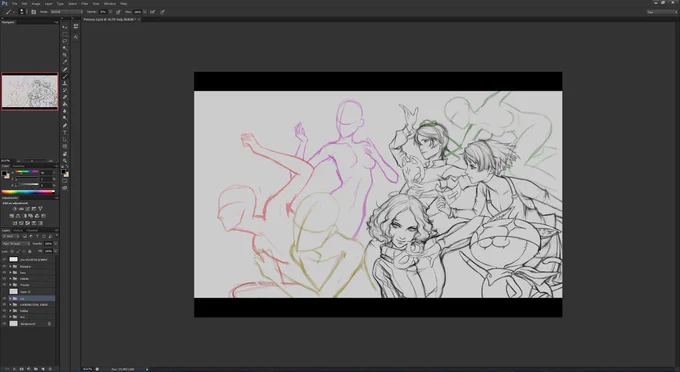 After 110 hours of groovy fun I needed to try and make a proper tribute, and I finally have some time to do it! Quite a big challenge too because 8 characters yes well hello insanity my old friend LET'S DO DIS 