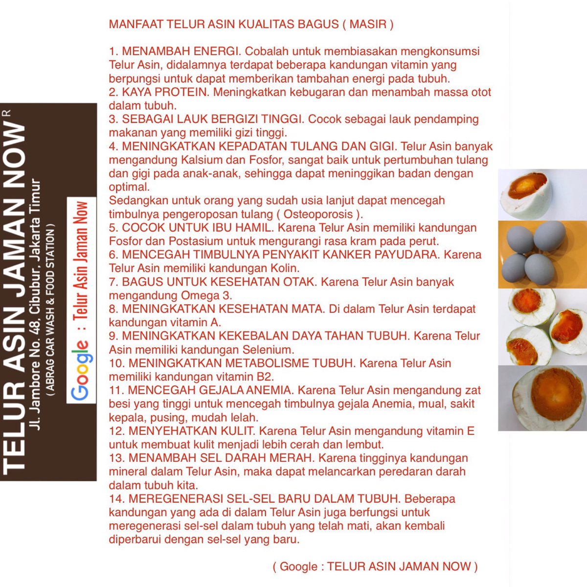 telurasinnow's tweet photo. #telurasin #vitamins #jamu #bakso #pangsit #mie #obatherbal #nasigoreng #buburayam #kue #jajanan #pizza #burger #sosis #roti #spagetti https://t.co/WvkgxYZ5Fa