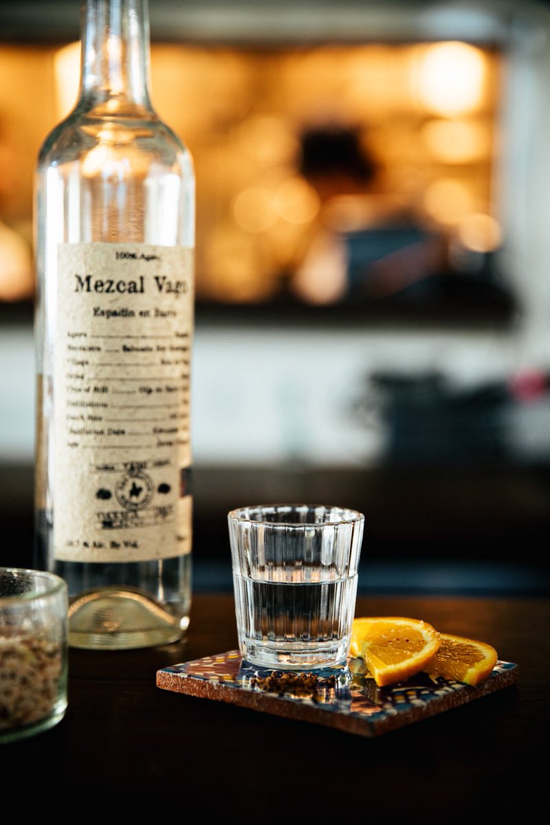 Open at 4pm today! Warm up, sip #Mezcal. Happy Hour 4-7pm, $4 local draft, 1/2 OFF Tacos. #Charleston #Snow @mezcalvago
