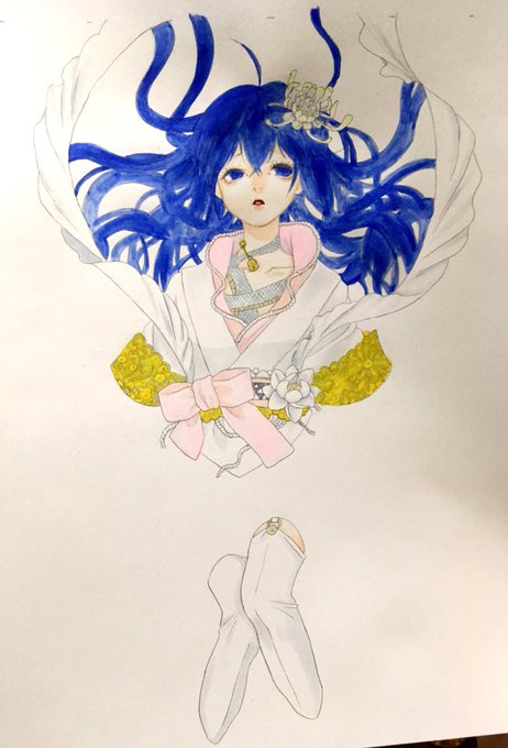 案の定失敗( '•௰•`)
ZONE-00の月彦(乙姫モード)です。
色々端折ったり色の統一感無かったりだから次また気力があればカラーインクで頑張ってみよう。 