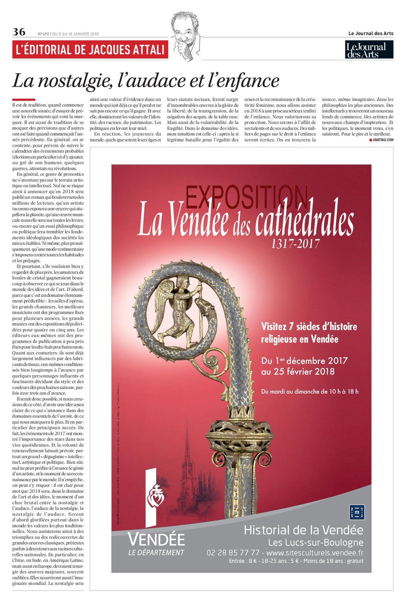 JDAofficiel's tweet photo. L'éditorial de Jacques Attali :
" La nostalgie, l’audace et l’enfance "
https://t.co/XsYSW1s0Dq https://t.co/0lEOTFAJTf