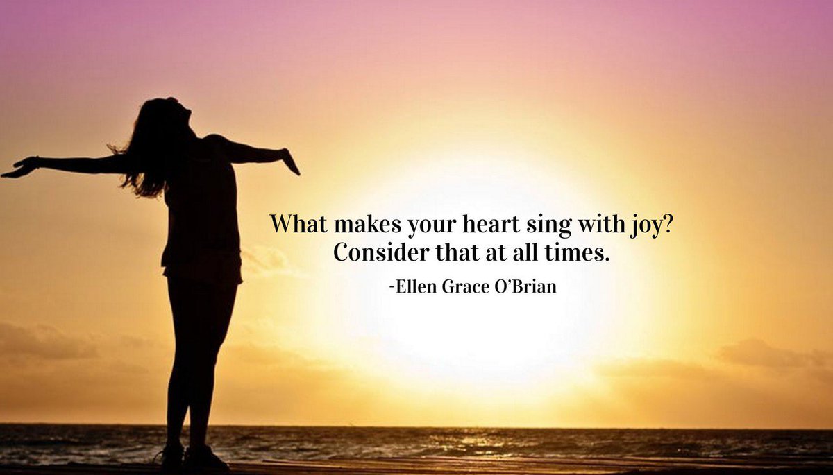 CSEcenter's tweet image. What makes your heart sing with joy? Consider that at all times.
-Ellen Grace O’Brian