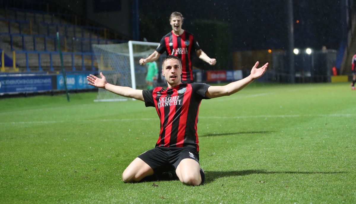 FootieBugs's tweet photo. A big congratulations to FootieBugs coach Mitch Hancox (@MjHancox) who scored a hat-trick on new years day! 👏His Macclesfield Town side sit top of the National League currently... will Coach Mitch be in the Football League next year? 👀 https://t.co/soZmtYSrhF