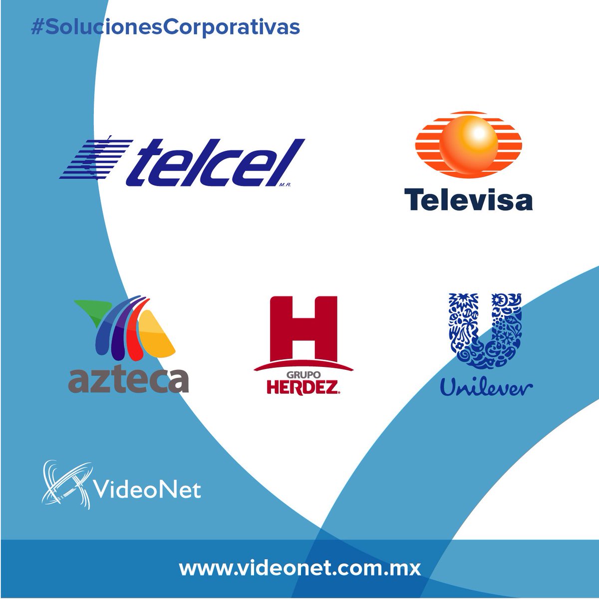 videonet_mx's tweet photo. Te presentamos algunos de nuestros clientes del sector corporativo, ellos ya disfrutan de la mejor tecnología en sus empresas #SolucionesCorporativas #Videonet
https://t.co/X8GIDEvCZA https://t.co/0xo0UcsJx0