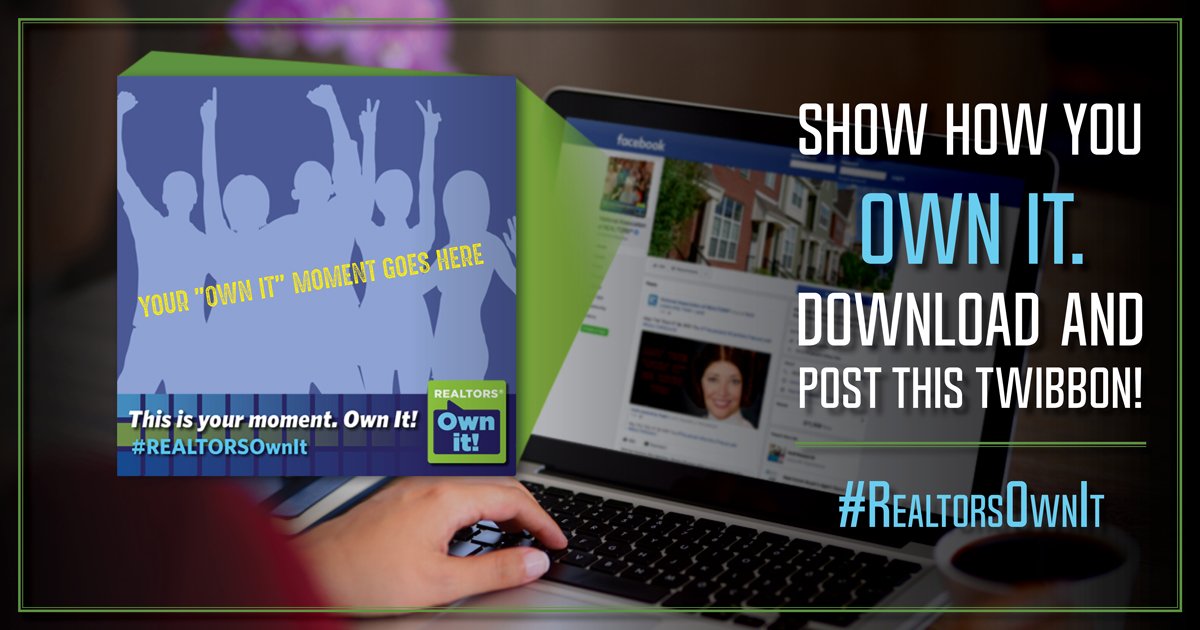 Show how you Own It in 2018. Download and post this custom twibbon: facebook.com/fbcameraeffect… #RealtorsOwnIt