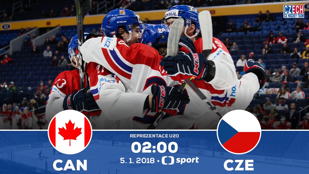 webhokejcz's tweet photo. Boj o finále je tady! 🔥 V Buffalu vyzveme výběr Kanady! 👊🏻 #WorldJuniors

#CANvCZE 🇨🇦🆚🇨🇿 https://t.co/457XLePTeL