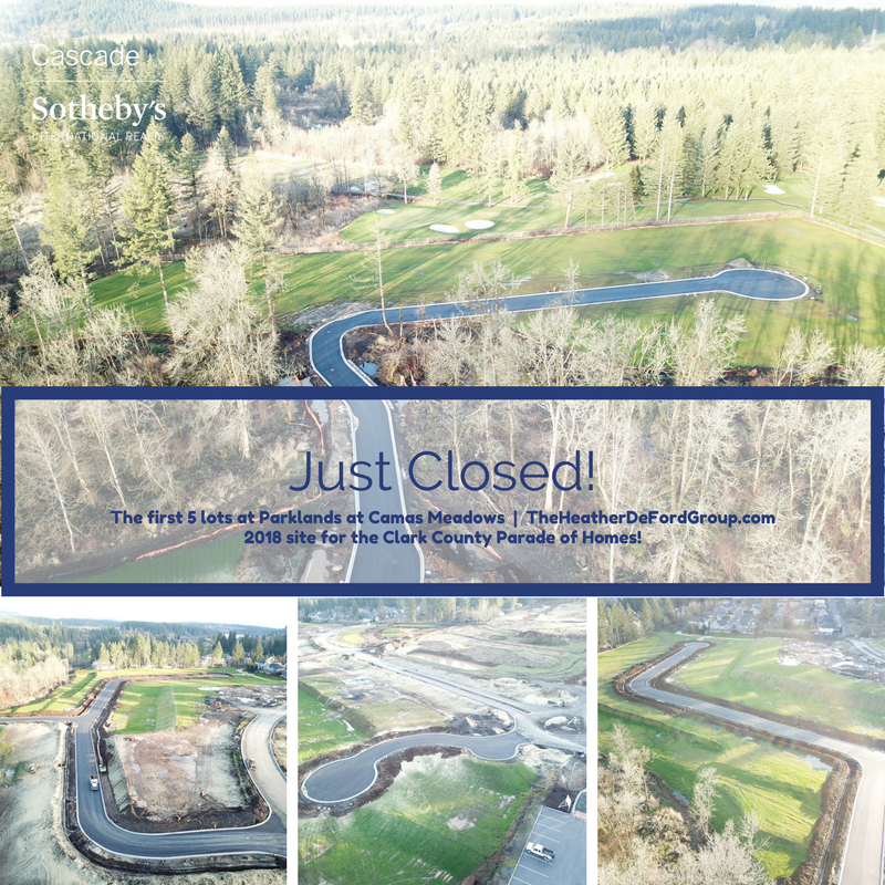 HeatherDeford's tweet photo. As 2017 came to a close, we also closed on the first five lots at the Parklands! The 2018 site for Clark County's Parade of Homes is moving quickly and we are so excited about this breakthrough development right next to Camas Meadows! https://t.co/74BijEQwpt