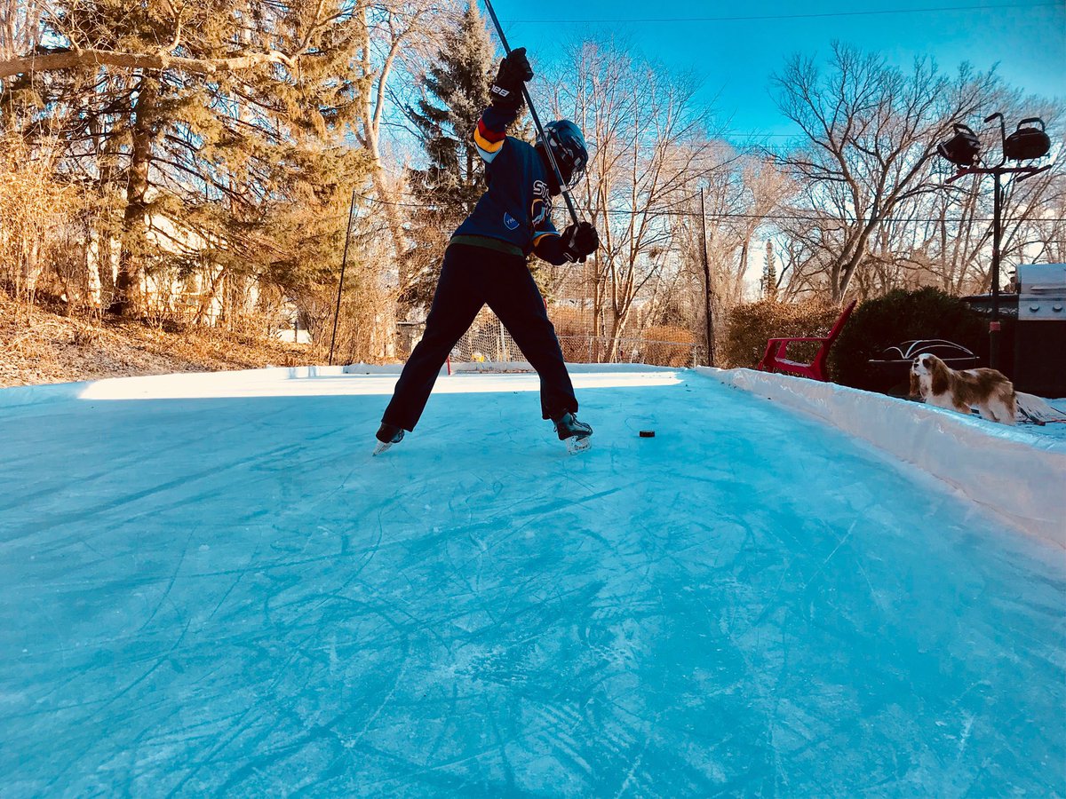 <a href="/LetsPlay_Hockey/">Let's Play Hockey</a> This <a href="/JeffSquirtA/">Jefferson Squirt A</a> Jaguar loves his rink, thanks to <a href="/MattLechner/">Matt Lechner</a>. (Louis the pup enjoys it, too!) 🏒#letspondhockey