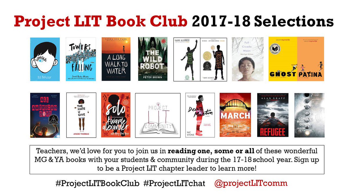 ProjectLITComm's tweet image. Interested in joining our LITeracy movement in 2018? Learn more here: bit.ly/2BYJBHe #ProjectLITBookClub #ProjectLITchat 📚❤️