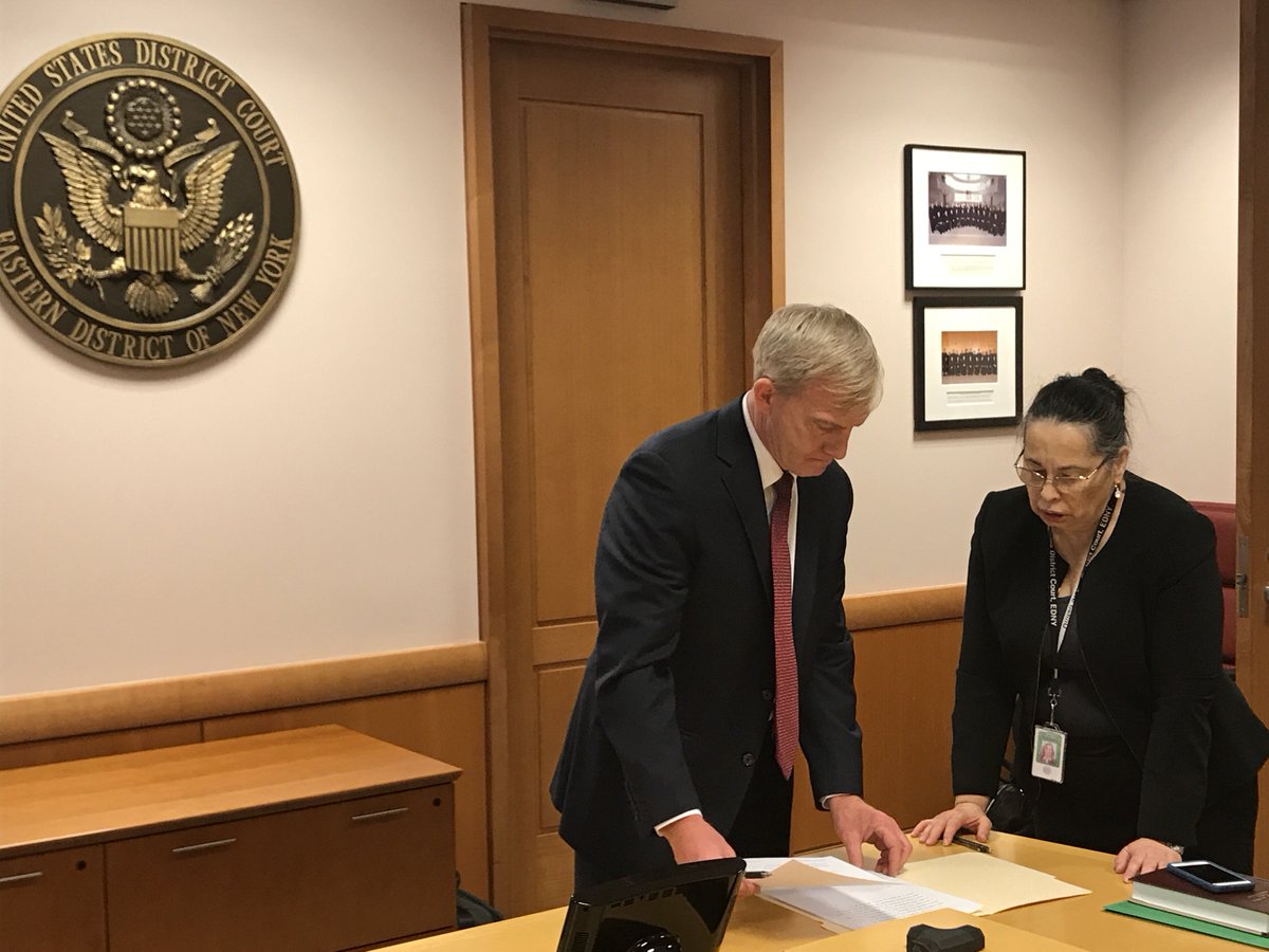 Richard P. Donoghue was sworn in as Interim United States Attorney for the Eastern District of New York at the federal courthouse in Brooklyn today, by Chief Judge Dora L. Irizarry, despite blizzard conditions outside.